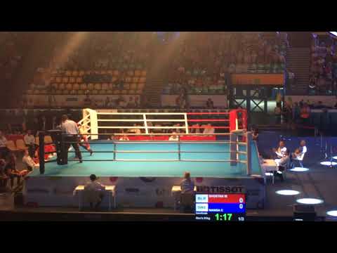 1/2 Final Round 1  Mikita Shostak(Belarus)-Nanga Constantino(Sweden) Male 81