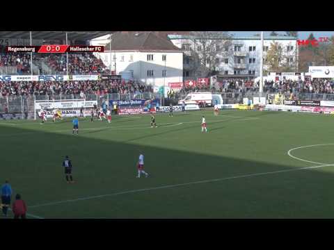 16. Spieltag Spielbericht SSV Jahn Regensburg - Hallescher FC