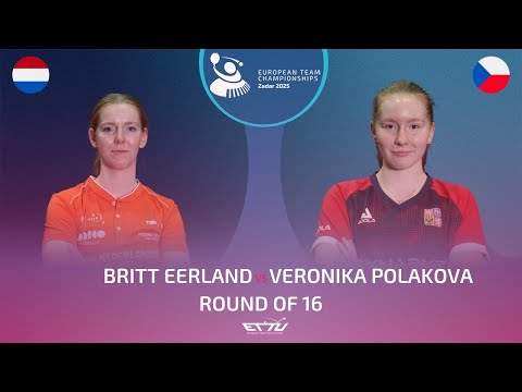 BRITT EERLAND (NED) vs VERONIKA POLAKOVA (CZE) | European Championships - Round of 16 | Highlights
