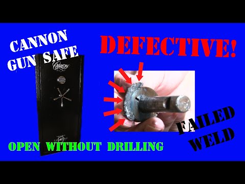 Cannon Shield Series Safe - Broken Lock - Failed Weld - Defective