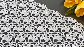 🌟Simple and Elegant Crochet Pattern‼️How to Make a Runner, Blouse, or Shawl