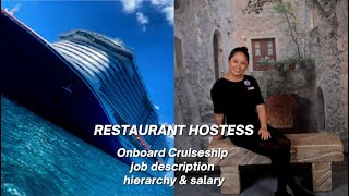 Job description, hierarchy & salary of Hostess onboard Cruiseship…#cruiseship #cruise #cruising