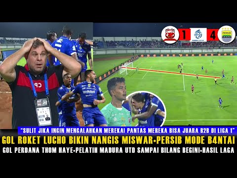 🔵WHAT A GAME! PERSIB IN RAGE MODE😱LUCHO'S ROCKET GOAL MAKES MISWAR CRY🔥THOM HAYE'S FIRST GOAL