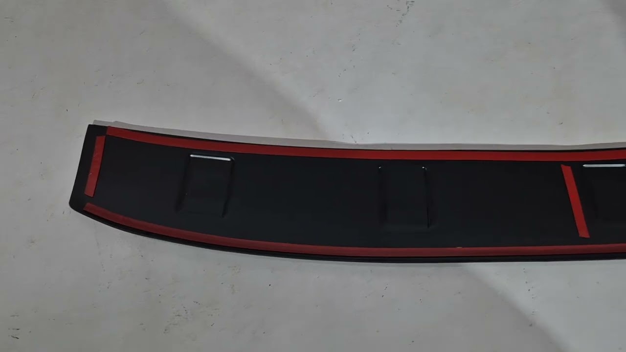 Ford Custom 2013-2022 гг. Накладка на задний бампер (2013-2017, ABS, Esa) Video 1