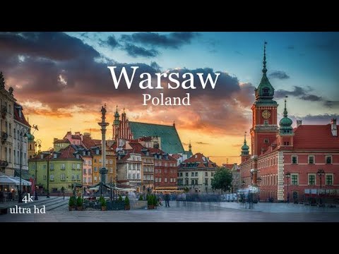 Wonderful Warsaw - Poland aerial 4k with Stunning views