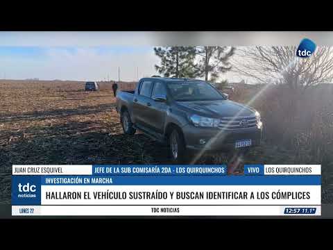 JUAN CRUZ ESQUIVEL | RECUPERARON EN UNA ZONA RURAL LA CAMIONETA ROBADA EN LOS QUIRQUINCHOS