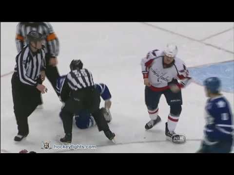 Matt Hendricks vs Mike Brown Jan 22, 2011