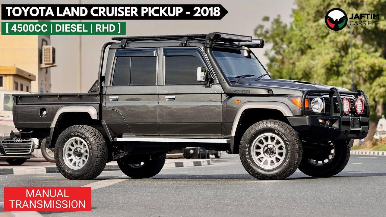 Toyota Land Cruiser Pick Up DOUBLE CABIN PICKUP | AWNING ROOF SIDE CAMPING TENT | RHD | 2018 | 4.5L DIESEL ENGINE | AIR SNORKEL video