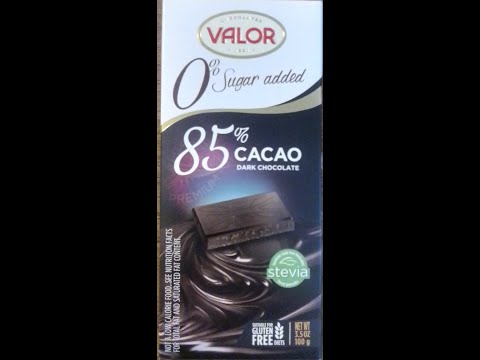 Chocolates Valor 0% Sugar 85% Dark Chocolate