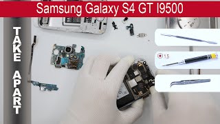 How to disassemble 📱 Samsung Galaxy S4 I9500 / I9505, Take Apart, Tutorial