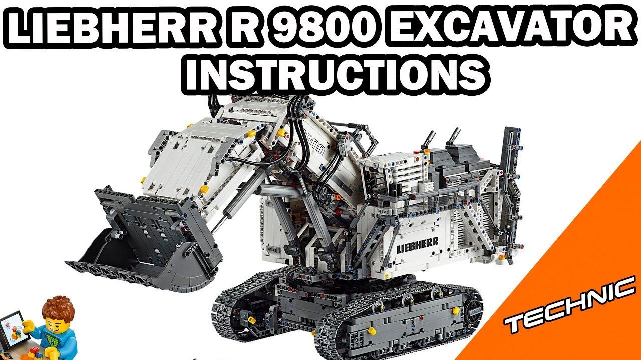 LEGO INSTRUCTIONS - Liebherr R 9800 Excavator- Technic - LEGO Set 42100