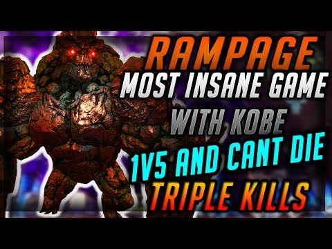 Paragon RAMPAGE "KOBE" 1V5 CANT DIE TEAMFIGHTS|TRIPLE KILLS|TOWER DIVING EASY|99% ROCK ACCURACY?⚔😀⚔