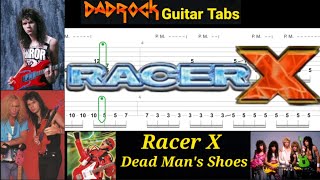 Dead Man's Shoes - Racer X - Guitar + Bass TABS Lesson 
