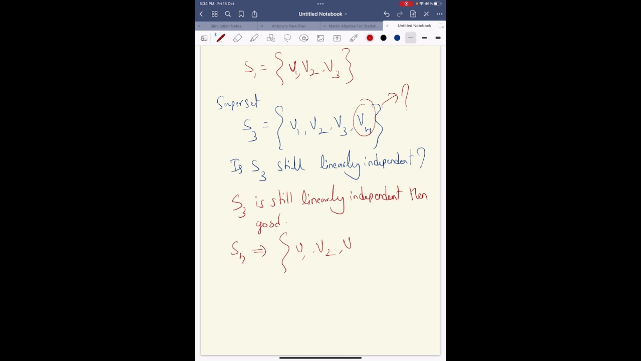 MASE Tutorial 1: Maximal Linearly Independent Set