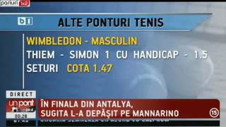 UPZ: 17 pariuri pentru meciurile zilei la Wimbledon!
