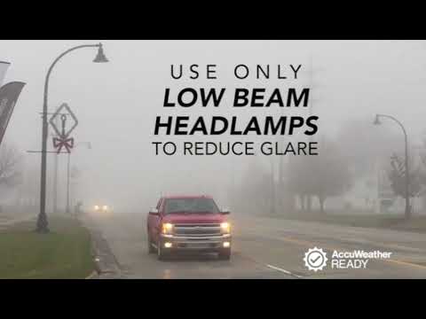 How to drive in dense fog