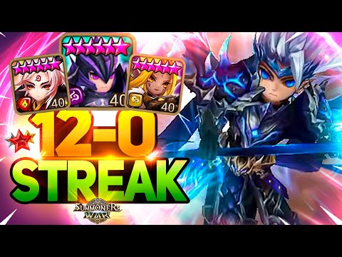 WORLD RANK 3 Player with 12-0 WIN STREAK in Summoners War