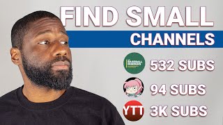 How to find small channels on YouTube 2026