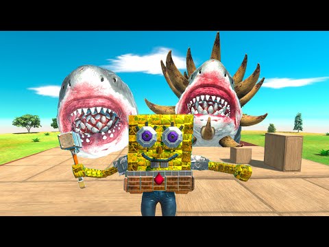 Don't Go Near the Mutant Megalodon - Animal Revolt Battle Simulator