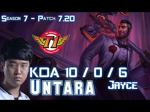 SKT T1 Untara JAYCE vs VLADIMIR Top - Patch 7.20 KR Ranked