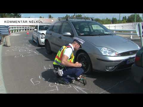 Baleset a Meszlényi hídon - kommentár nélkül - 2017.09.08.