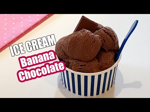 Homemade Banana Chocolate Ice Cream - Easy Ice Cream Recipe Without Ice Cream Maker