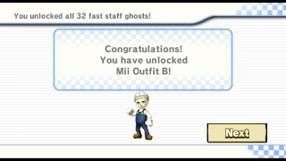 Unlocking Mii Outfit B!! [Mario Kart Wii]