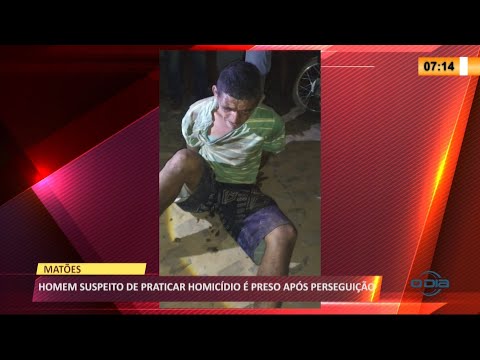 Homem é preso por matar amigo dentro de bar em Matões 23 06 2021