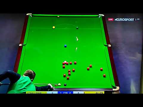 someone farts on Mark Allen's shot snooker