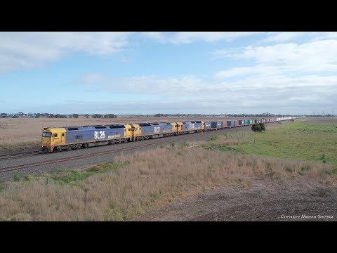 7902V Mildura To Melbourne Container Train BL26 BL27 BL30 (1/7/2022) - PoathTV Australian Railways