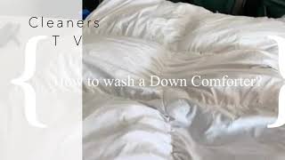 How do king-sized Down comforter  wash from the washing machine?