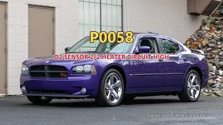 P0058 Dodge Charger - O2 Sensor 2/2 Heater Circuit High | Step-by-Step Diagnosis