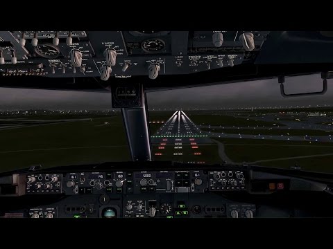 Boeing 737-800 Awesome Foggy Dusk Landing! [Prepar3D V3 + FaceTrackNoIR] Video