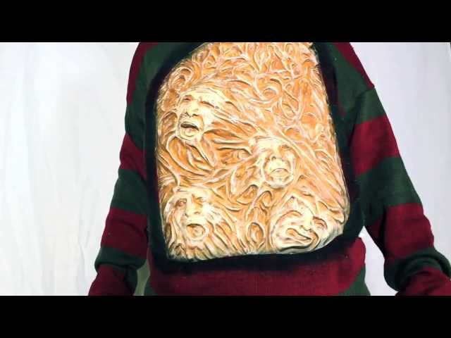 Vídeo relacionado con VEARZ Suéter tejido unisex de rayas rojas y verdes para adultos - Pesadilla en Elm Street - Para Halloween - Talla grande S-XXL, rojo/verde, M