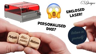 Personalised dice and jewellery? Featuring the Creality Falcon2 Pro Enclosed laser