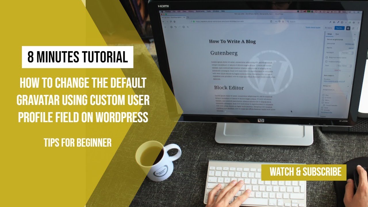 How to Change the Default Gravatar Using Custom User Profile Field on WordPress | WordPress Tutorial