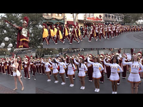 USC Trojan Marching Band - Disneyland Town Square - December 2024