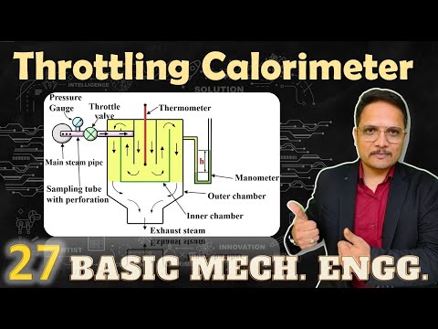 Throttling calorimeter in Basic Mechanical Engineering ThrottlingCalorimeter EngineeringFunda