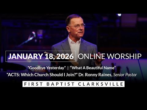 January 18, 2026 Online Worship Service