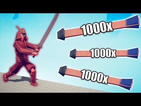 SAMURAI GIANT vs 1000x OVERPOWERED UNITS - TABS | Totally Accurate Battle Simulator 2023