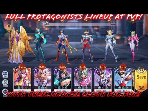 Saint Seiya: Awakening (KOTZ) - 5 Bronze Main Protagonists with Athena Lineup in Galactic Duel PvP!