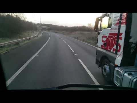 Idiot from sovereign transport cutting it a bit close after overtake on motorway