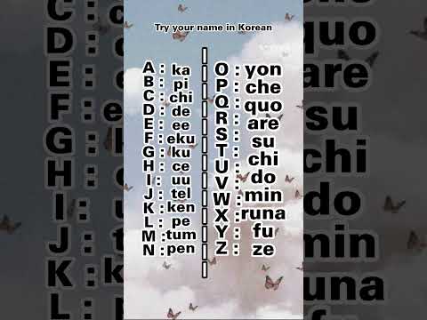 Try your name in Korean language…#shorts