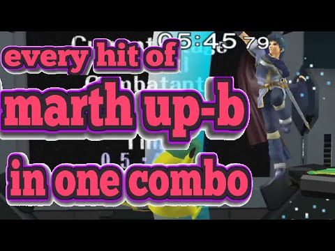 Every HIt of Marth Up-B in One Combo