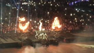Crowd View of Anthony Joshua&#39;s Ring Walk v Wladimir Klitschko at Wembley Stadium