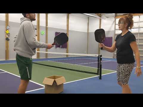 Forehand and Backhand Volleys at the Net in Pickleball