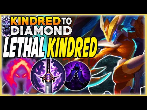 LETHALITY KINDRED'S DAMAGE MAKES KINDRED THE BEST ASSASSIN! UNRANKED TO DIAMOND! - League Of Legends
