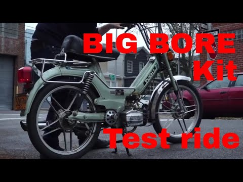 BIG BORE kit TESTED - Second Stroke Mopeds