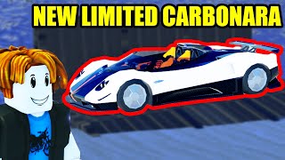 *NEW* LIMITED Carbonara Vehicle in Roblox Jailbreak!