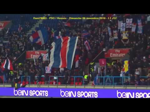 PSG / Rennes 06.11.2016 : 4-0 (L1 J12) 2/6 : L' avant match des Ultras